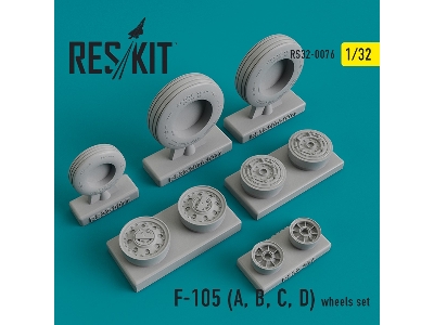 F-105 (A, B, C, D) Wheels Set - zdjęcie 1