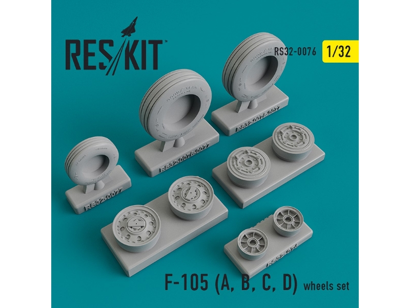 F-105 (A, B, C, D) Wheels Set - zdjęcie 1 F-105 (A, B, C, D) Wheels Set - zdjęcie 1