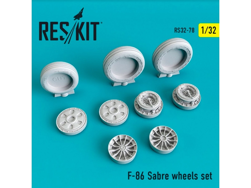 F-86 Sabre Wheels Set - zdjęcie 1 F-86 Sabre Wheels Set - zdjęcie 1