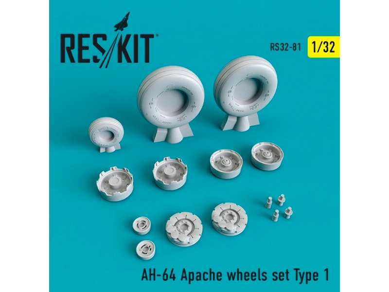 Ah-64 Apache Wheels Set Type 1 - zdjęcie 1 Ah-64 Apache Wheels Set Type 1 - zdjęcie 1