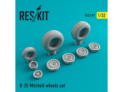 B-25 Mitchell Wheels Set - zdjęcie 1