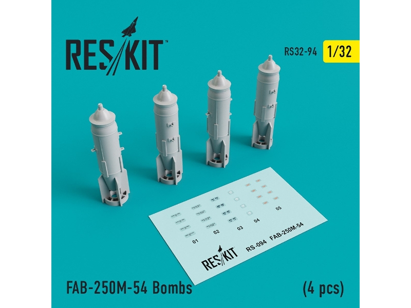 Fab-250&#1052;-54 Bombs (4 Pcs)( Su-25, Mig-21, Mig-27) - zdjęcie 1