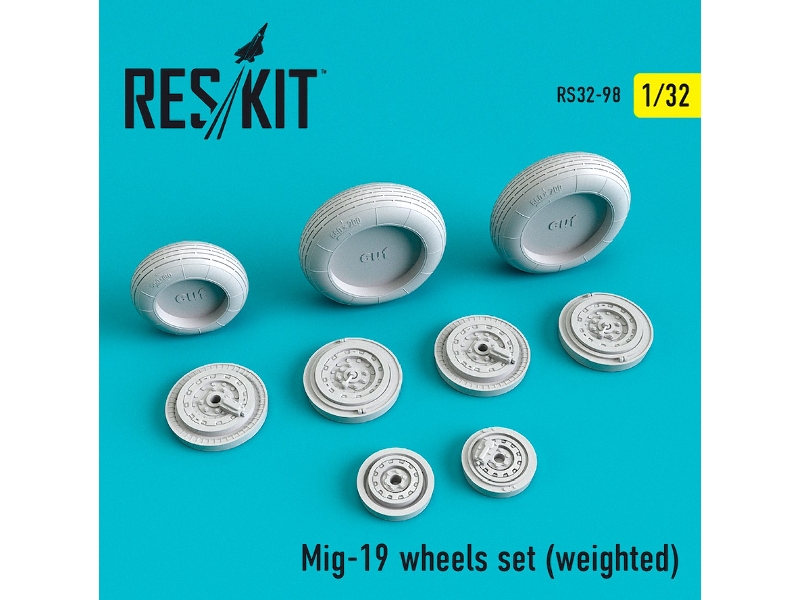Mig-19 Wheels Set Weighted - zdjęcie 1 Mig-19 Wheels Set Weighted - zdjęcie 1