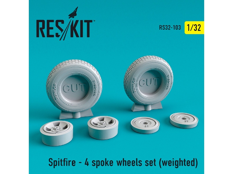 Spitfire - 4 Spoke Wheels Set Weighted - zdjęcie 1 Spitfire - 4 Spoke Wheels Set Weighted - zdjęcie 1