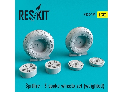 Spitfire - 5 Spoke Wheels Set Weighted - zdjęcie 1