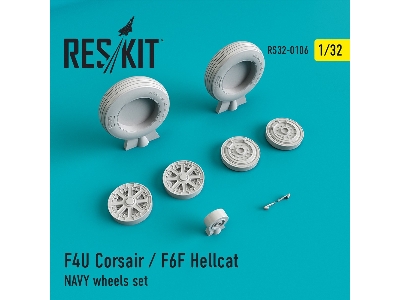 F4u Corsair / F6f Hellcat Navy Wheels Set - zdjęcie 1