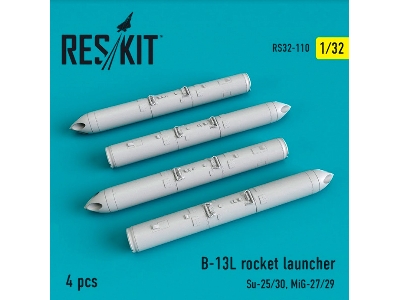 B-13l Rocket Launcher 4 Pcs Su-25/ 30, Mig-27/ 29 - zdjęcie 1