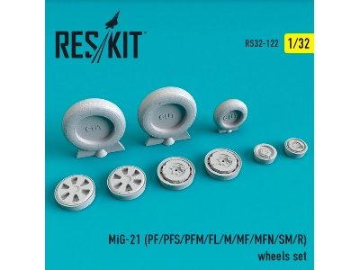 Mig-21 Pf/ Pfs/ Pfm/ Fl/ M/ Mf/ Mfn/ Sm/ R Wheels Set - zdjęcie 1