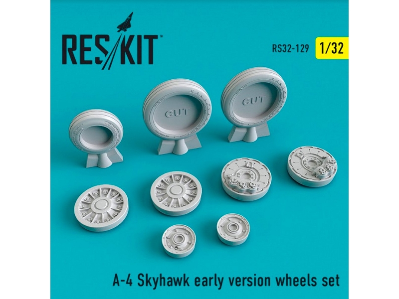 A-4 Skyhawk Early Version Wheels Set - zdjęcie 1 A-4 Skyhawk Early Version Wheels Set - zdjęcie 1