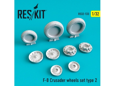 F-8 Crusader Wheels Set Type 2 - zdjęcie 1