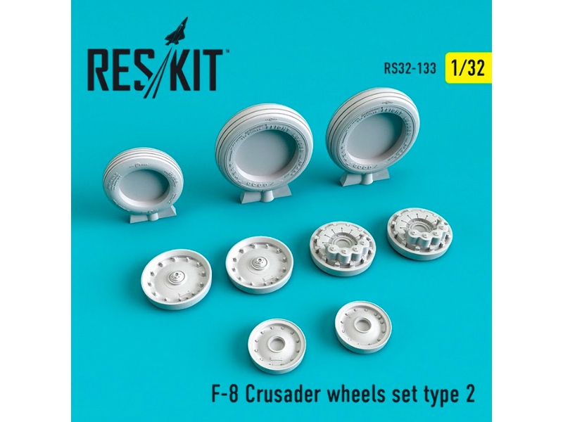 F-8 Crusader Wheels Set Type 2 - zdjęcie 1 F-8 Crusader Wheels Set Type 2 - zdjęcie 1