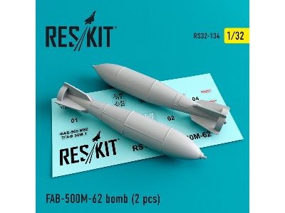 Fab-500 M-62 Bomb (2 Pcs) (Su-17, Su-22, Su-24, Su-25, Su-30, Su-34) - zdjęcie 1