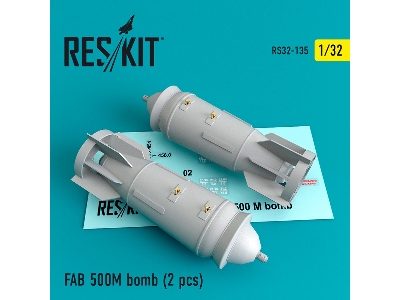 Fab 500 M Bomb (2 Pcs) (Su-17, Su-22, Su-24, Su-25, Su-34) - zdjęcie 1