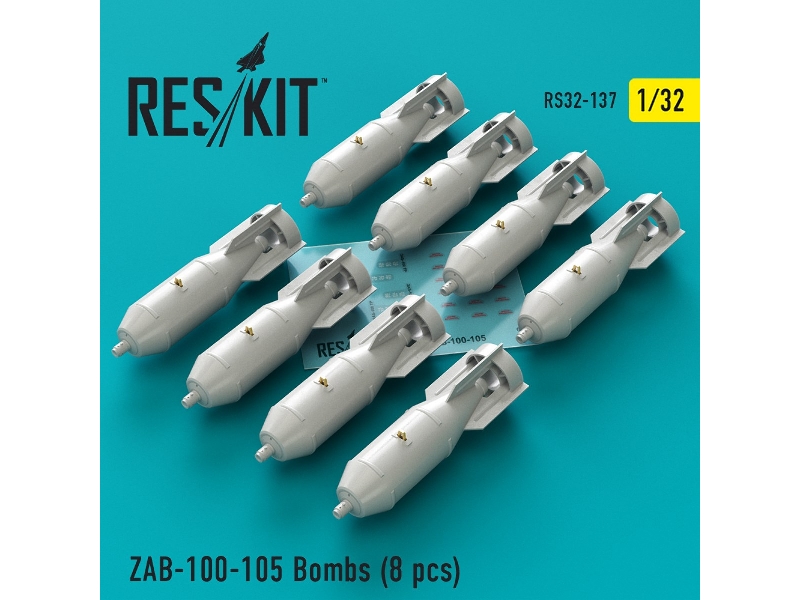 Zab-100-105 Bombs (8 Pcs)( Su-25, Mig-21, Mig-27) - zdjęcie 1 Zab-100-105 Bombs (8 Pcs)( Su-25, Mig-21, Mig-27) - zdjęcie 1