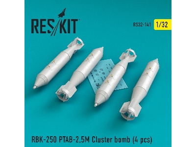 Rbk-250 Ptab-2,5m Cluster Bomb (4 Pcs)( Su-25, Mig-21, Mig-27) - zdjęcie 1