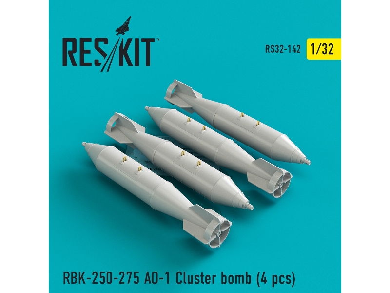 Rbk-250-275 Ao-1 Cluster Bomb (4 Pcs)( Su-25, Mig-21, Mig-27) - zdjęcie 1 Rbk-250-275 Ao-1 Cluster Bomb (4 Pcs)( Su-25, Mig-21, Mig-27) - zdjęcie 1