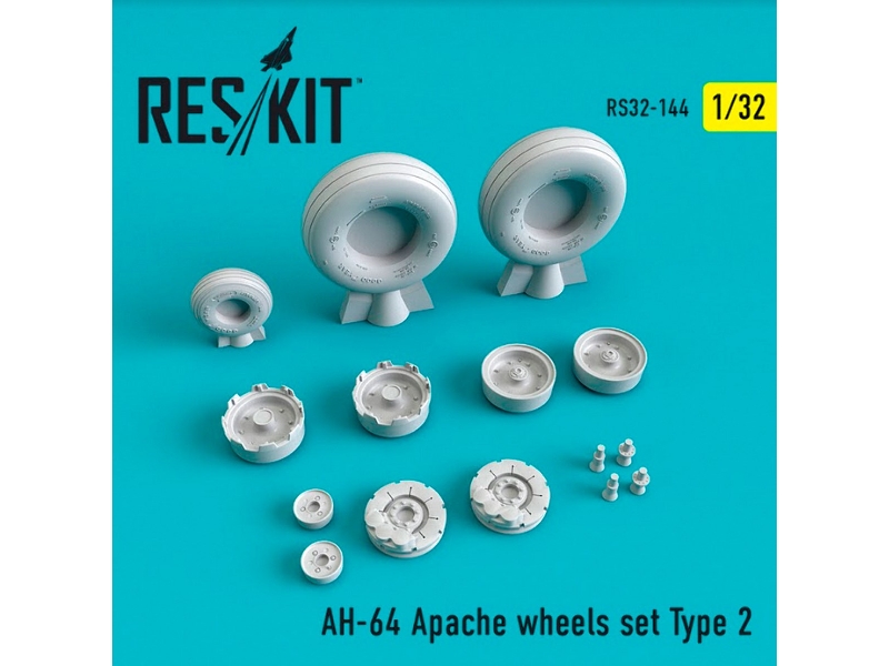 Ah-64 Apache Wheels Set Type 2 - zdjęcie 1 Ah-64 Apache Wheels Set Type 2 - zdjęcie 1