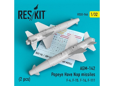 Agm-142 Popeye Have Nap Missiles (2 Pcs) (F-4, F-15, F-16, F-111) - zdjęcie 1