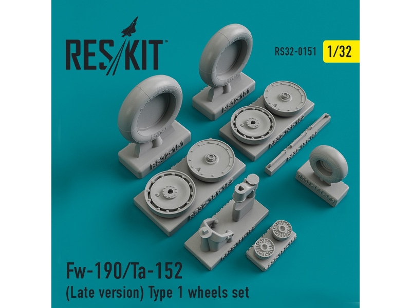 Fw-190/Ta-152 (Late Version) Type 1 Wheels Set - zdjęcie 1 Fw-190/Ta-152 (Late Version) Type 1 Wheels Set - zdjęcie 1