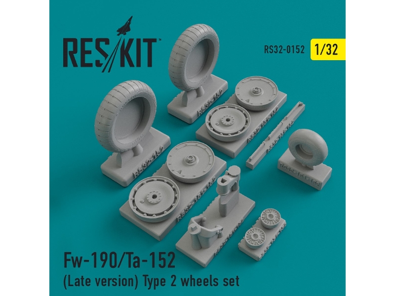 Fw-190/Ta-152 (Late Version) Type 2 Wheels Set - zdjęcie 1 Fw-190/Ta-152 (Late Version) Type 2 Wheels Set - zdjęcie 1
