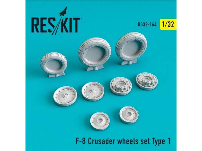 F-8 Crusader Wheels Set Type 1 - zdjęcie 1 F-8 Crusader Wheels Set Type 1 - zdjęcie 1