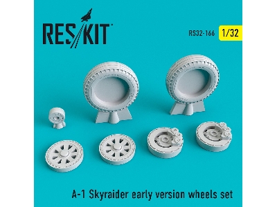 A-1 Skyraider Early Version Wheels Set - zdjęcie 1