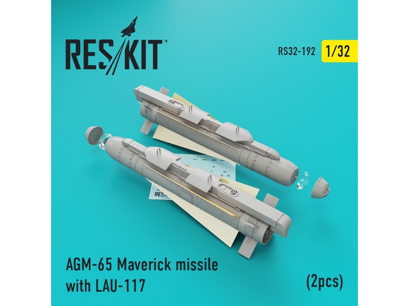 Agm-65 Maverick Missile With Lau-117 (2pcs)(Av-8b, A-10, F-16, F-18) - zdjęcie 1 Agm-65 Maverick Missile With Lau-117 (2pcs)(Av-8b, A-10, F-16, F-18) - zdjęcie 1