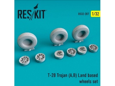 T-28 Trojan A,b Land Based Wheels Set - zdjęcie 1