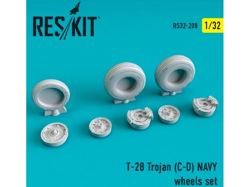 T-28 Trojan C-d Navy Wheels Set - zdjęcie 1 T-28 Trojan C-d Navy Wheels Set - zdjęcie 1
