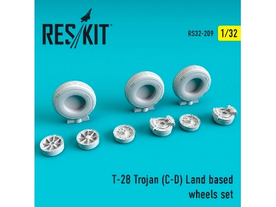 T-28 Trojan C-d Land Based Wheels Set - zdjęcie 1