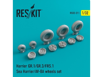 Harrier Gr.1/Gr.3/Av-8a/Frs.1/Sea Harrier Wheels Set - zdjęcie 1