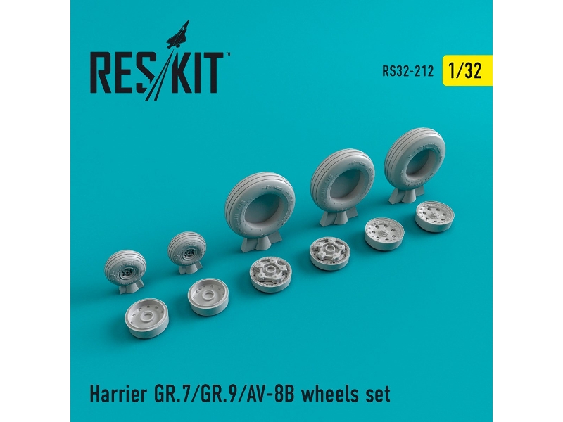 Harrier Gr.7/Gr.9/Av-8b Wheels Set - zdjęcie 1 Harrier Gr.7/Gr.9/Av-8b Wheels Set - zdjęcie 1