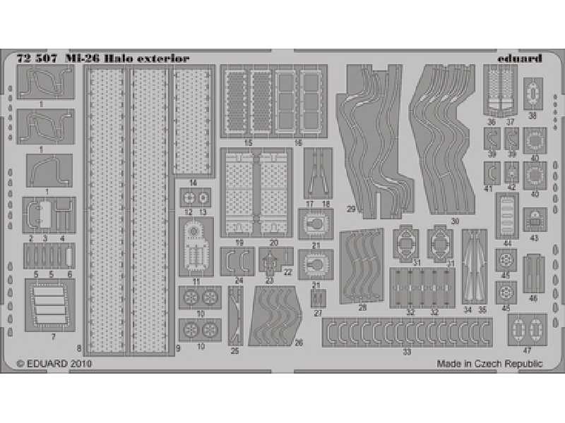  Mi-26 Halo exterior 1/72 - Zvezda - blaszki - zdjęcie 1
