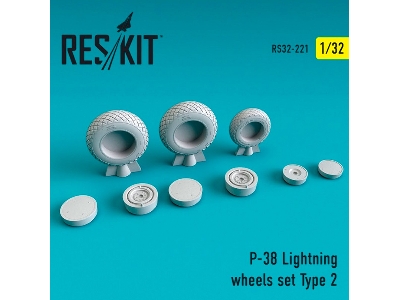 P-38 Lightning Wheels Set Type 2 - zdjęcie 1