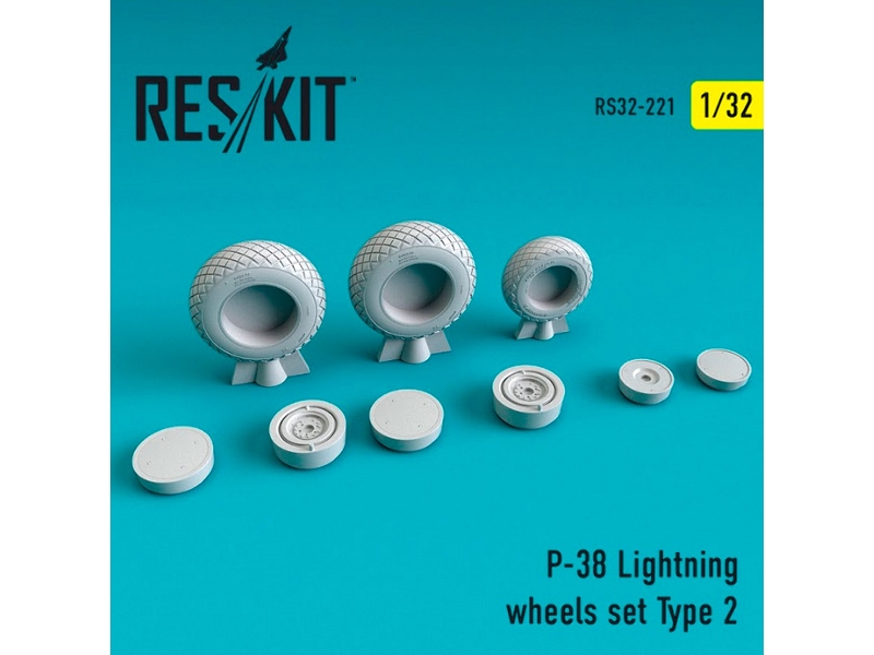P-38 Lightning Wheels Set Type 2 - zdjęcie 1