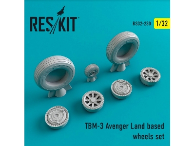 Tbm-3 Avenger Land Based Wheels Set - zdjęcie 1