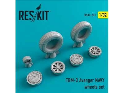 Tbm-3 Avenger Navy Wheels Set - zdjęcie 1