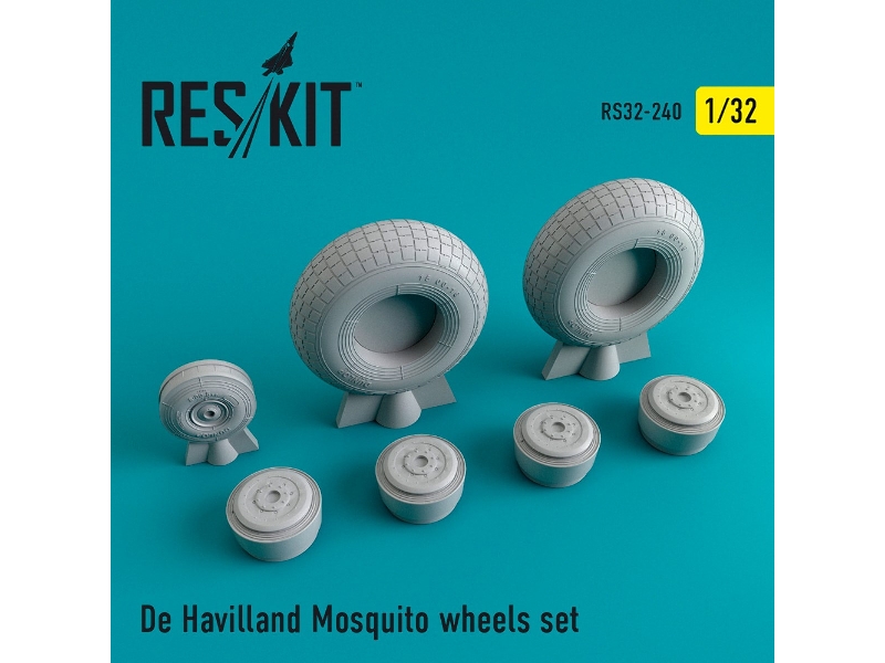 De Havilland Mosquito Wheels Set - zdjęcie 1 De Havilland Mosquito Wheels Set - zdjęcie 1