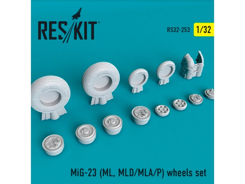 Mig-23 Ml, Mld/ Mla/ P Wheels Set - zdjęcie 1 Mig-23 Ml, Mld/ Mla/ P Wheels Set - zdjęcie 1