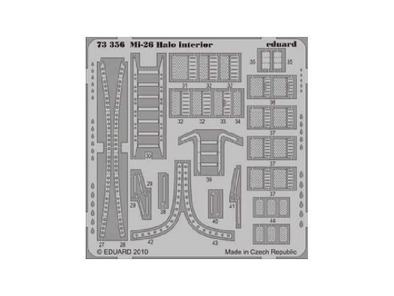 Mi-26 Halo interior 1/72 - Revell - blaszki - zdjęcie 1 Mi-26 Halo interior 1/72 - Revell - blaszki - zdjęcie 1