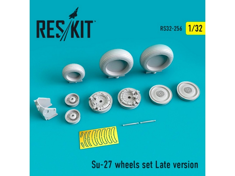 Su-27 Wheels Set Late Version - zdjęcie 1