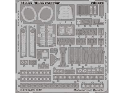  Mi-35 exterior 1/72 - Zvezda - blaszki - zdjęcie 1