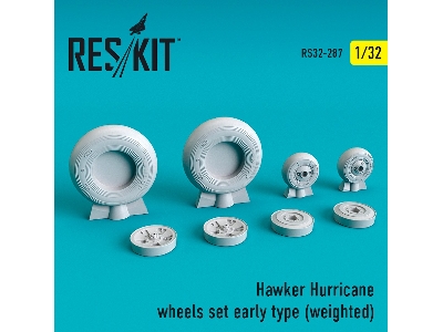 Hawker Hurricane Wheels Set Early Type Weighted - zdjęcie 1