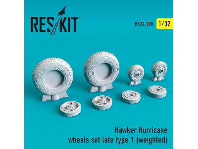 Hawker Hurricane Wheels Set Late Type 1 Weighted - zdjęcie 1