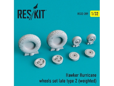 Hawker Hurricane Wheels Set Late Type 2 Weighted - zdjęcie 1