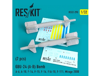 Gbu-24 A-b Bomb 2 Pcs A-6, A-10, F-14, F-15, F-16, F/A-18, F-111, Mirage 2000 - zdjęcie 1