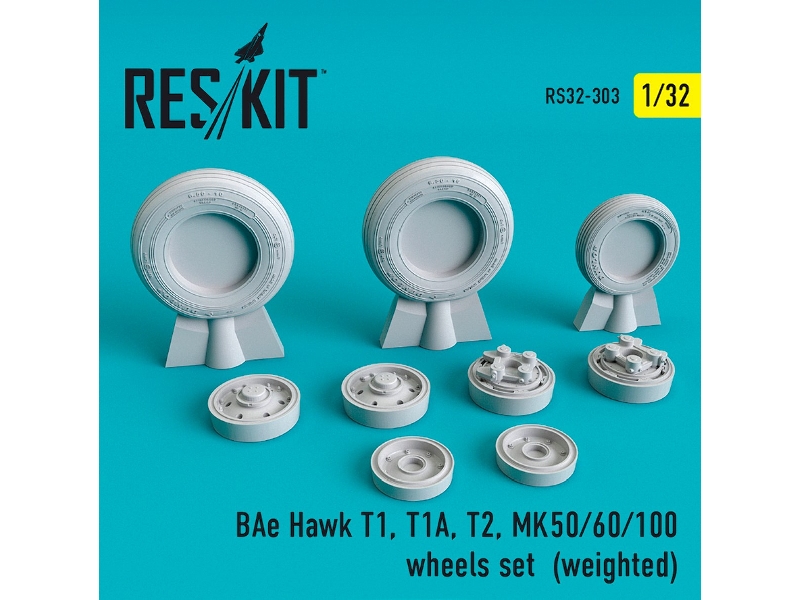 Bae Hawk T1, T1a, T2, Mk50/ 60/ 100 Wheels Set Weighted - zdjęcie 1 Bae Hawk T1, T1a, T2, Mk50/ 60/ 100 Wheels Set Weighted - zdjęcie 1