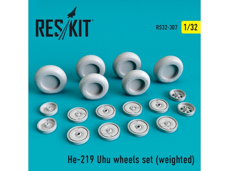 He-219 Uhu Wheels Set Weighted - zdjęcie 1