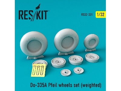 Do-335&#1040; Pfeil Wheels Set Weighted - zdjęcie 1