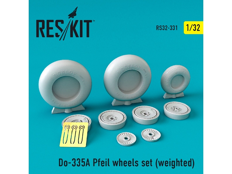 Do-335&#1040; Pfeil Wheels Set Weighted - zdjęcie 1